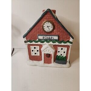 VTG 199Ceramic Collection Lighted Christmas Village Without Light Cord 6 1/2"